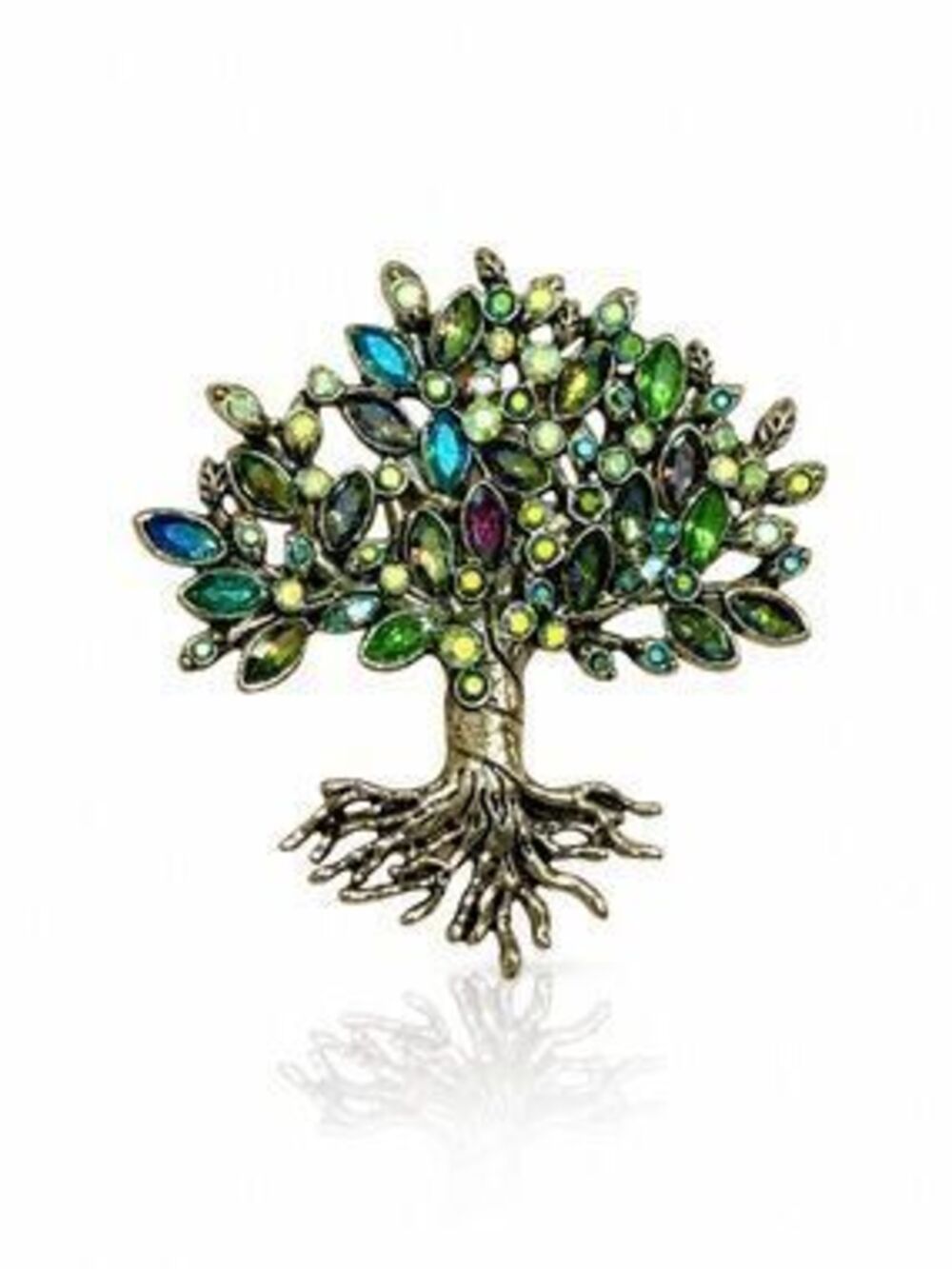 Vintage Style Tree of Life Brooch Pin